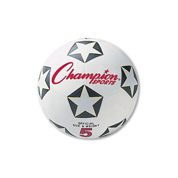 Rubber Sports Ball, For Soccer, No. 4, White/black