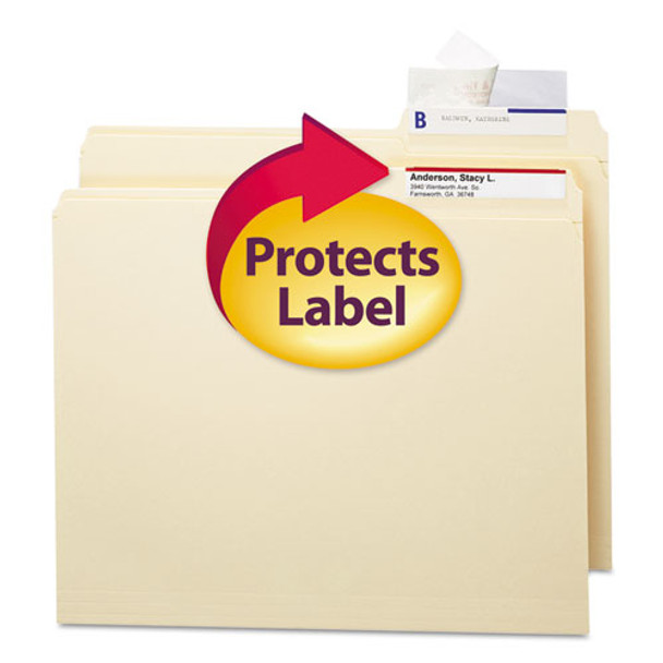 Seal & View File Folder Label Protector, Clear Laminate, 3-1/2x1-11/16, 100/pack