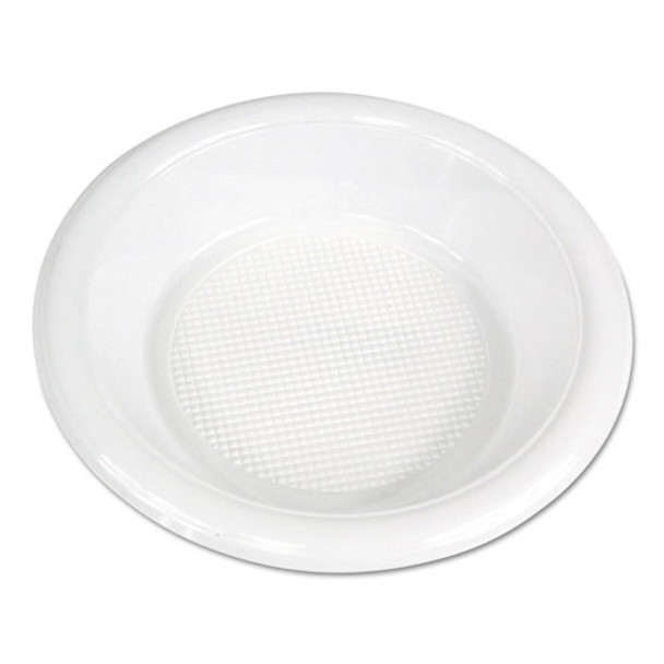 Hi-impact Plastic Dinnerware, Bowl, 10-12 Oz, White, 1000/carton