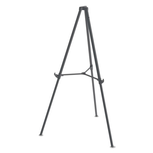 Quantum Heavy Duty Display Easel, 35.62" - 61.22"h, Plastic, Black