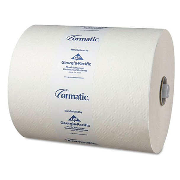 Hardwound Roll Towels, 8 1/4 X 700ft, White, 6 Rolls/carton