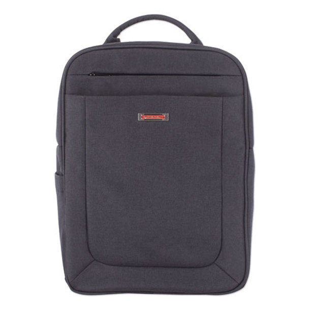 Cadence 2 Section Business Backpack, For Laptops 15.6", 6" X 6" X 17", Charcoal