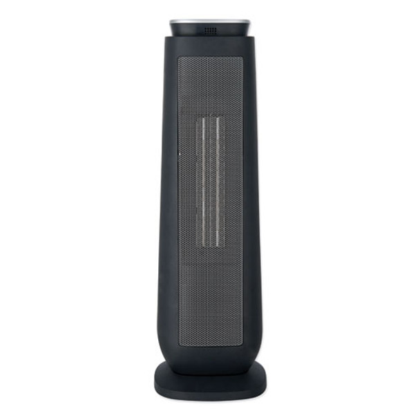 Ceramic Heater Tower With Remote Control, 7.17" X 7.17" X 22.95", Black