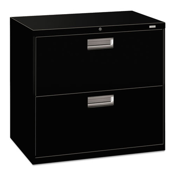 600 Series Two-drawer Lateral File, 30w X 18d X 28h, Black