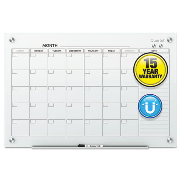 Infinity Magnetic Glass Calendar Board, 48 X 36