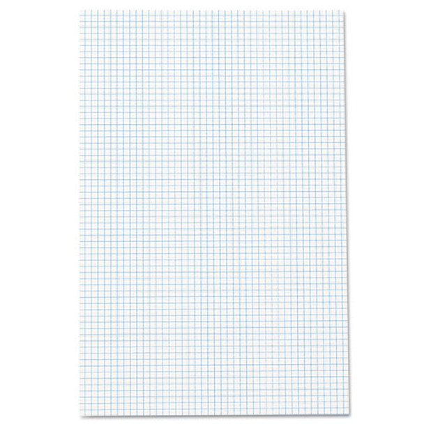 Quadrille Pads, 4 Sq/in Quadrille Rule, 11 X 17, White, 50 Sheets