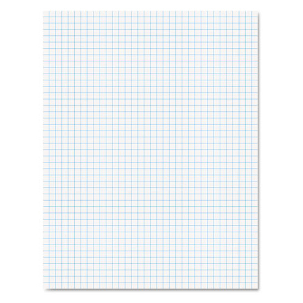 Quadrille Pads, 4 Sq/in Quadrille Rule, 8.5 X 11, White, 50 Sheets - DTOP22000