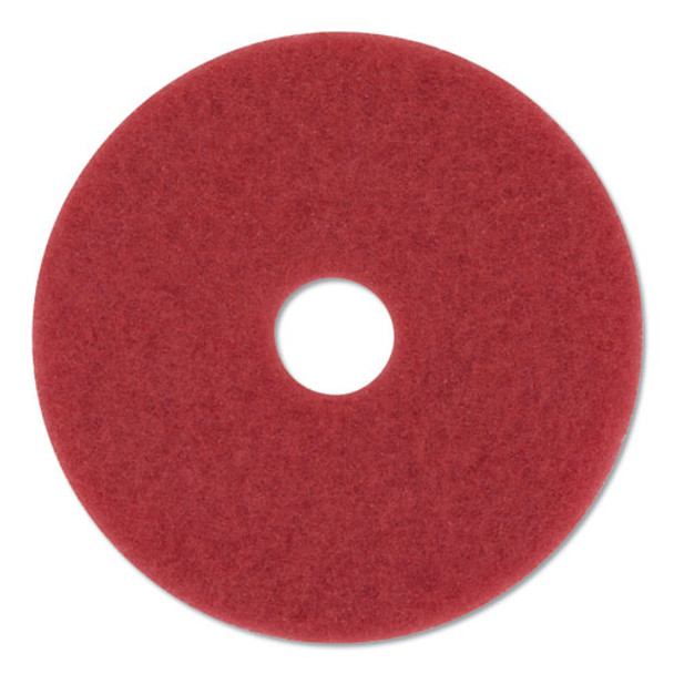 Buffer Floor Pads 5100, 20" Diameter, Red, 10/carton