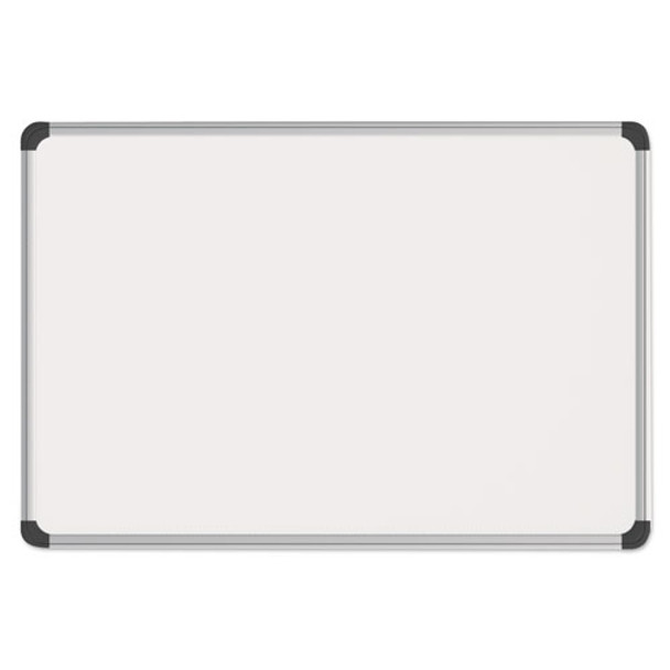 Magnetic Steel Dry Erase Board, 36 X 24, White, Aluminum Frame