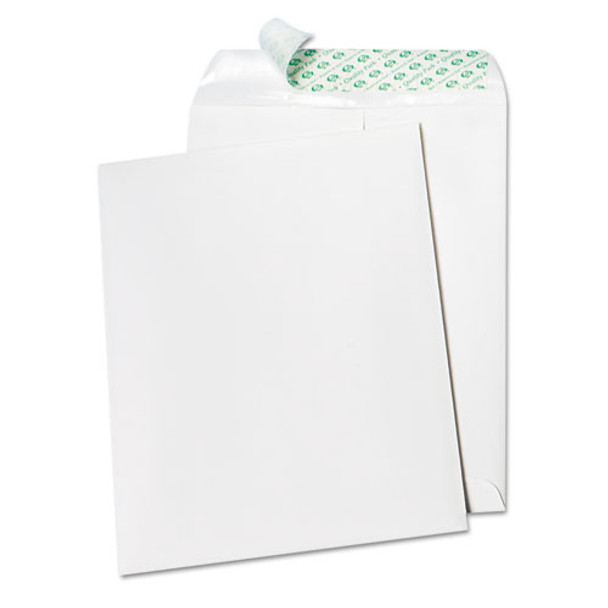 Tech-no-tear Catalog Envelope, #10 1/2, Cheese Blade Flap, Self-adhesive Closure, 9 X 12, White, 100/box
