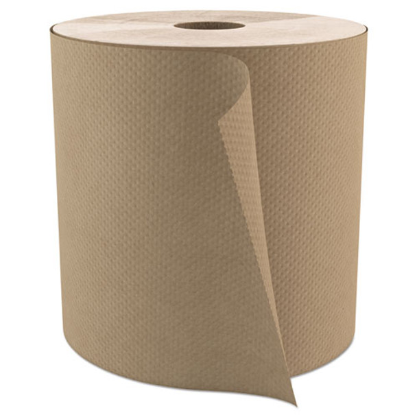 Select Roll Paper Towels, 1-ply, 7.9" X 800 Ft, Natural, 6/carton