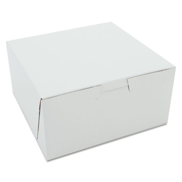 Non-window Bakery Boxes, 6 X 6 X 3, White, 250/carton