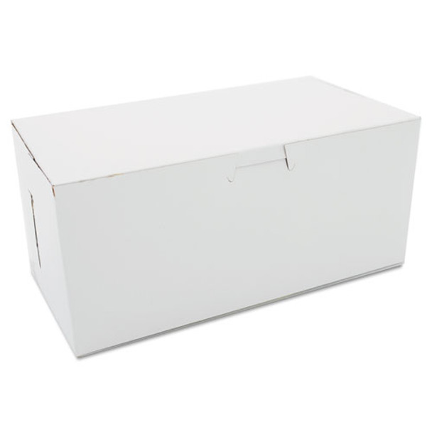 Non-window Bakery Boxes, 9 X 5 X 4, White, 250/carton