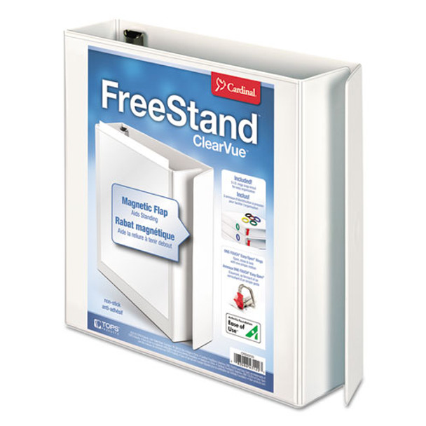 Freestand Easy Open Locking Slant-d Ring Binder, 3 Rings, 2" Capacity, 11 X 8.5, White