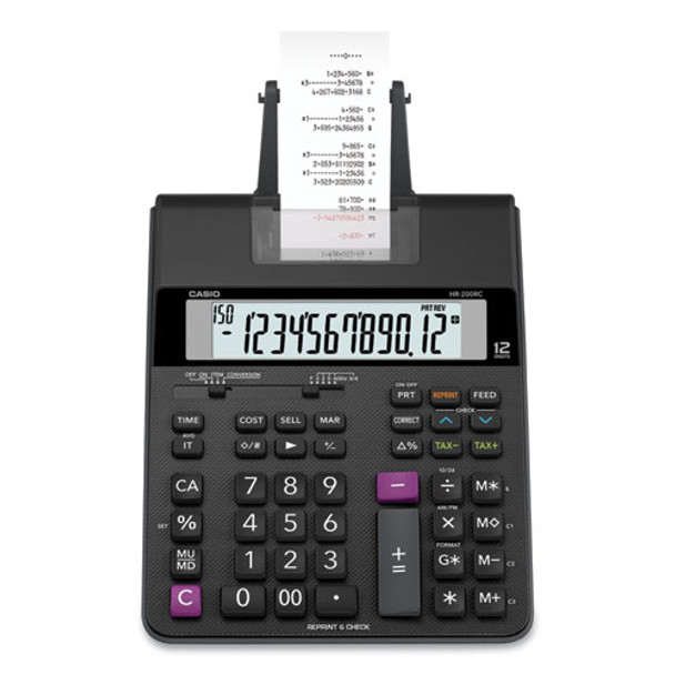 Hr200rc Printing Calculator, 12-digit, Lcd