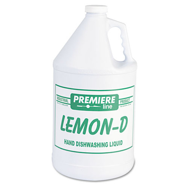 Lemon-d Dishwashing Liquid, Lemon, 1gal, Bottle, 4/carton