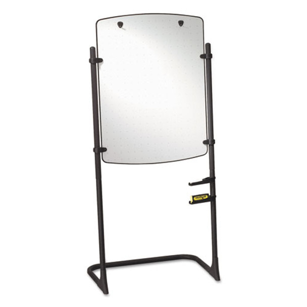 Total Erase Presentation Dry Erase Easel, 31 X 41, White, Black Steel Frame