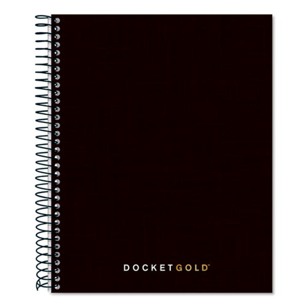 Docket Gold Planners & Project Planners, Narrow, Black, 8.5 X 6.75, 70 Sheets