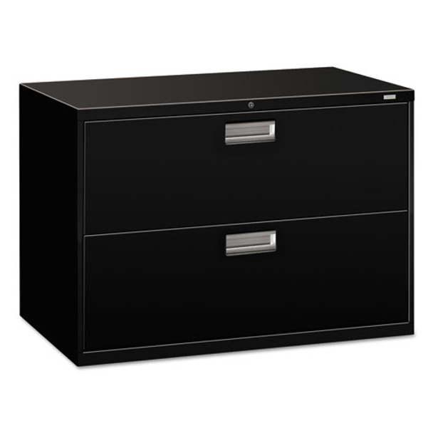 600 Series Two-drawer Lateral File, 42w X 18d X 28h, Black