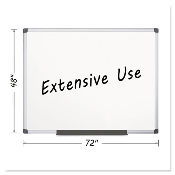 Porcelain Value Dry Erase Board, 48 X 72, White, Aluminum Frame