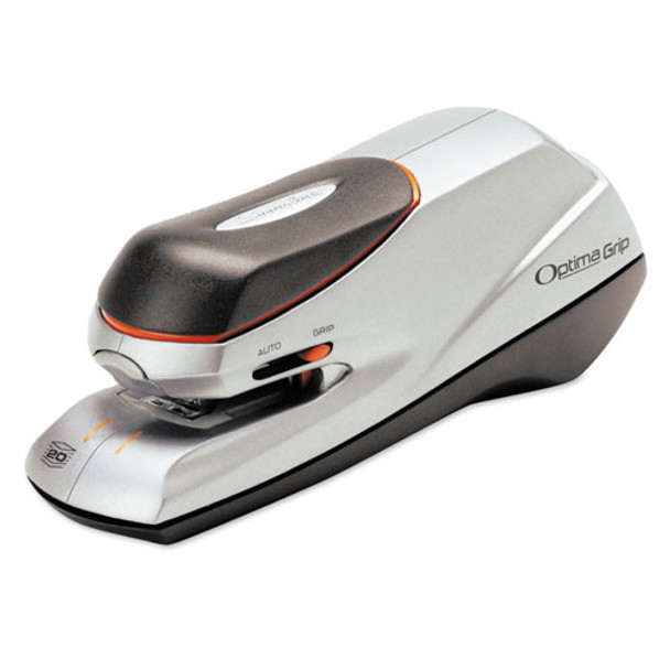 Optima Grip Electric Stapler, 20-sheet Capacity, Black/silver