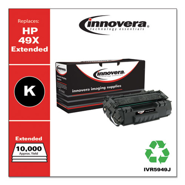 Remanufactured Black High-yield Toner Cartridge, Replacement For Hp 49xj (q5949x(j)), 10,000 Page-yield