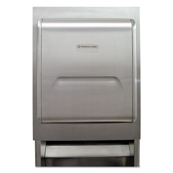 Mod Recessed Dispenser Housing W/trim Panel, Stainless Steel, 11.13x4x15.37