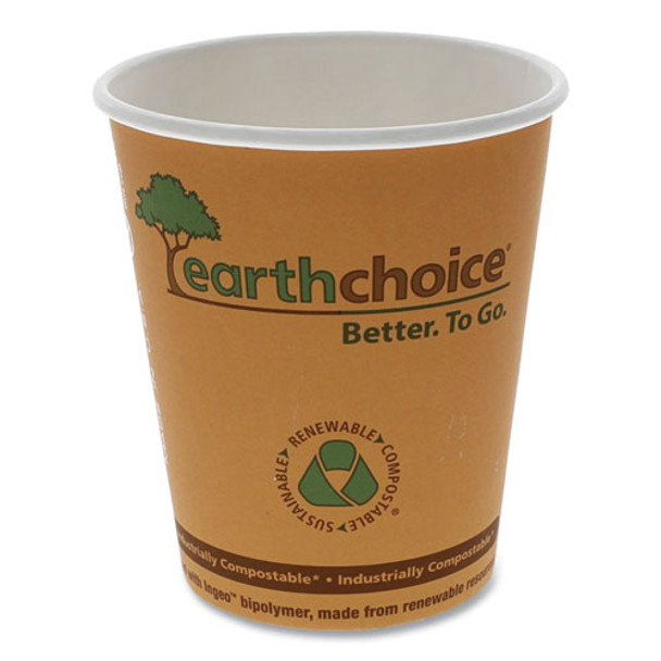 Earthchoice Hot Cups, 8 Oz, Orange, 1,000/carton