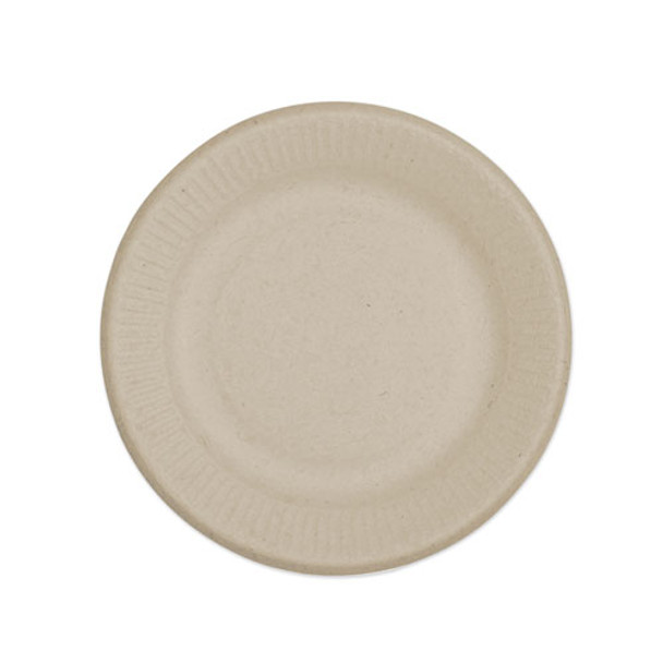 Fiber Plates, Ripple Edge, 6", Natural, 1,000/carton