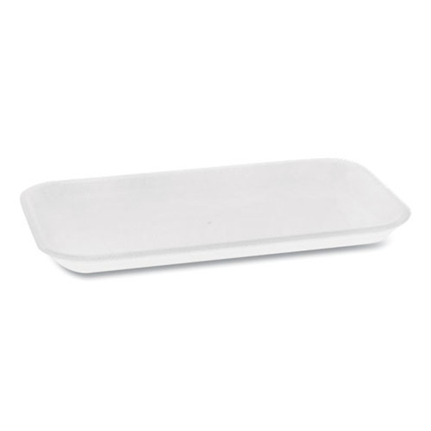 Supermarket Tray, #17, 1-compartment, 8.3 X 4.8 X 0.65, White, 1,000/carton