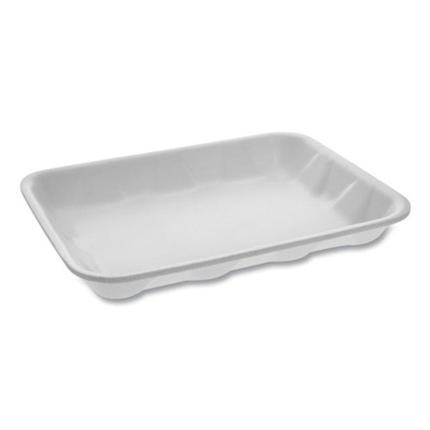 Supermarket Tray, #4d 1-compartment, 9.5 X 7 X 1.25, White, 500/carton