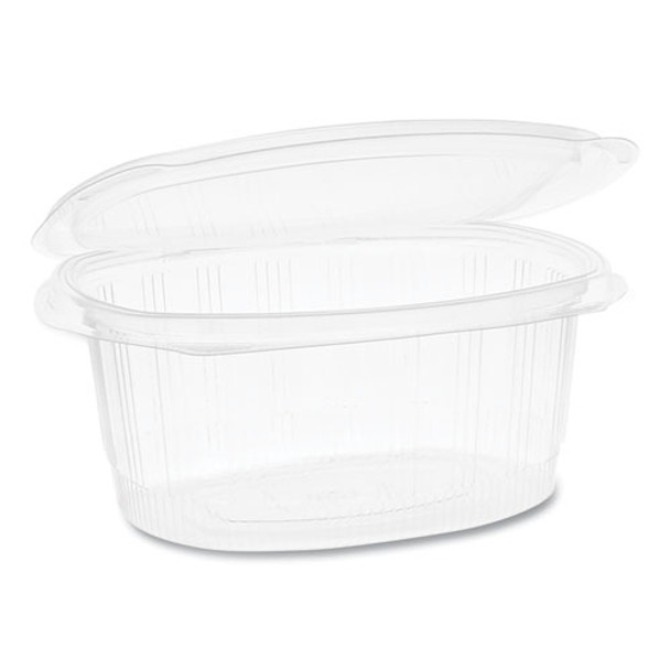 Earthchoice Pet Hinged Lid Deli Container, 7.31 X 5.88 X 3.25, 32 Oz, 1-compartment, Clear, 280/carton