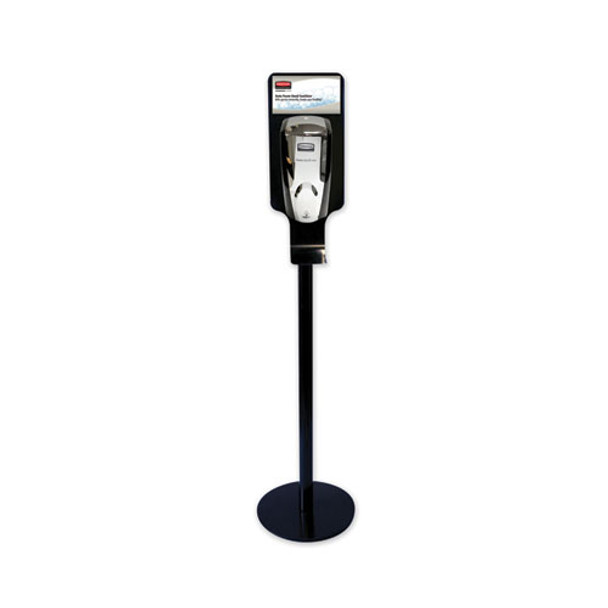 Tc Autofoam Touch-free Hand Sanitzer Dispenser Stand, 14.96 X 14.96 X 58.87. Black