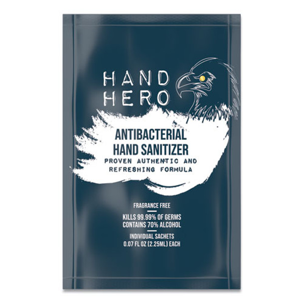 Antibacterial Hand Sanitizer Sachet, 0.07 Oz, 50/box