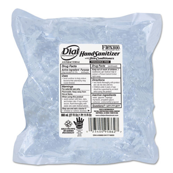 Antibacterial Gel Hand Sanitizer With Moisturizers, 800ml Refill, 12/carton