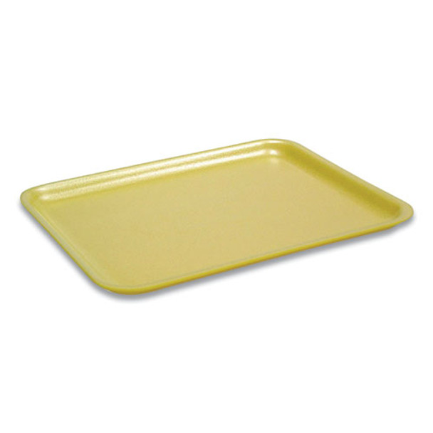 Supermarket Trays, #17s, 1-compartment, 8.4 X 4.5 X 0.7, Yellow, 1,000/carton