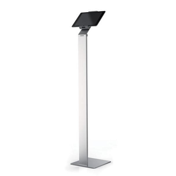 Floor Stand Tablet Holder, Silver/charcoal Gray