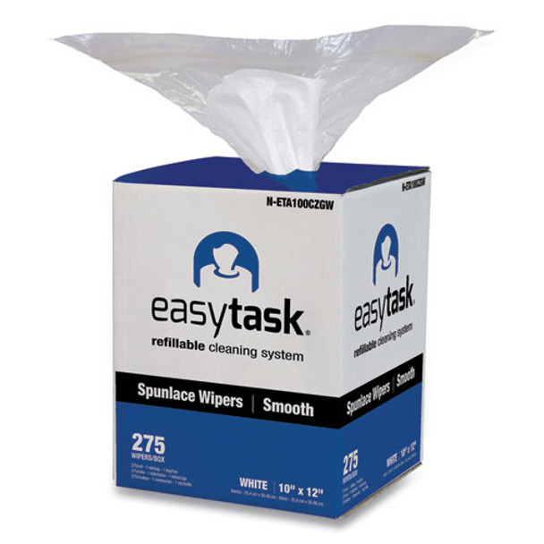 Easy Task A100 Wiper, Center-pull, 10 X 12, 275 Sheets/roll With Zipper Bag