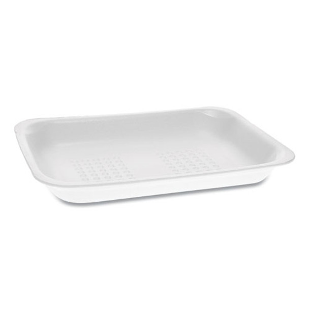 Meat Tray, #2, 1-compartment, 8.38 X 5.88 X 1.21, White, 500/carton