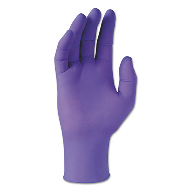 Purple Nitrile Exam Gloves, 242 Mm Length, Small, Purple, 100/box