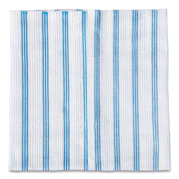 Hygen Disposable Microfiber Cleaning Cloths, Blue/white Stripes, 12 X 12, 600/pack