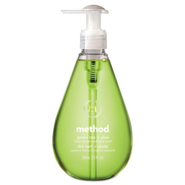 Gel Hand Wash, Green Tea And Aloe, 12 Oz Pump Bottle