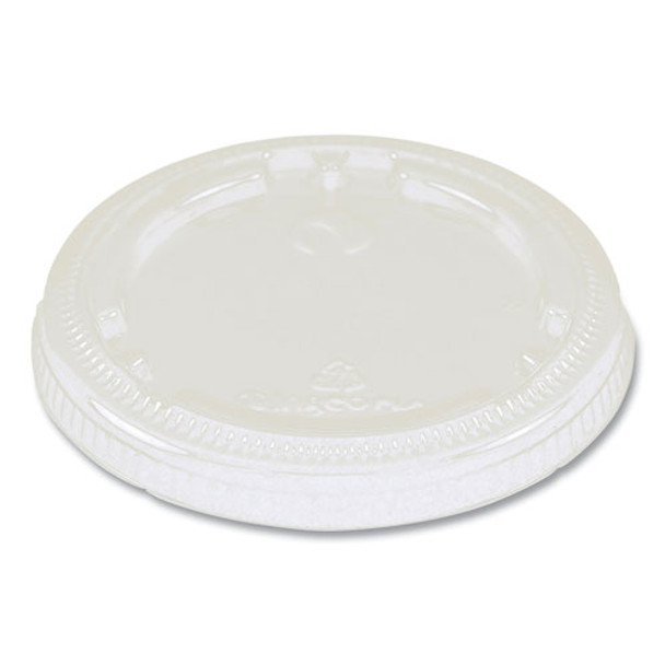 Fiber Cup Lids, 3.1" Diameter X 0.4, Clear, 1,000/carton