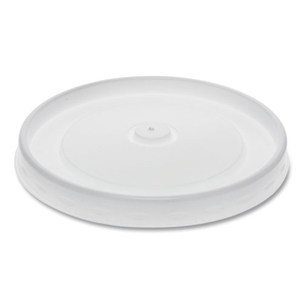 Paper Soup Cup Lid, 3.13" Diameter X 0.69"h, White, 500/carton