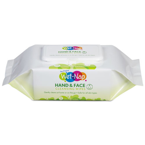 Hands And Face Cleansing Wipes, 7 X 6, White, Fragrance-free, 110/pack