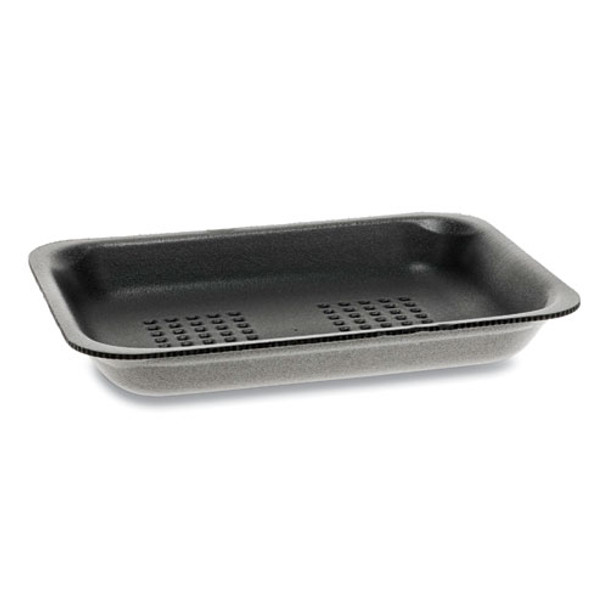 Supermarket Trays,  #2, 5.88 X  8.38 X 1.21, Black, 500/carton