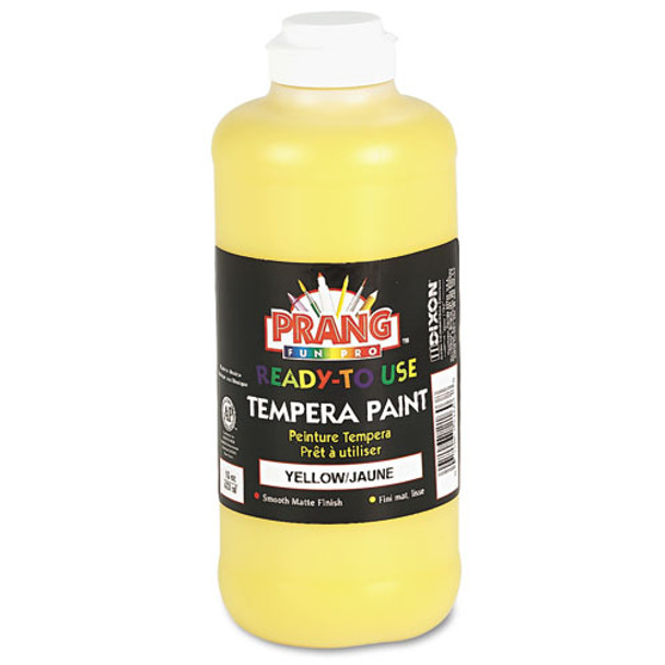 Ready-to-use Tempera Paint, Yellow, 16 Oz