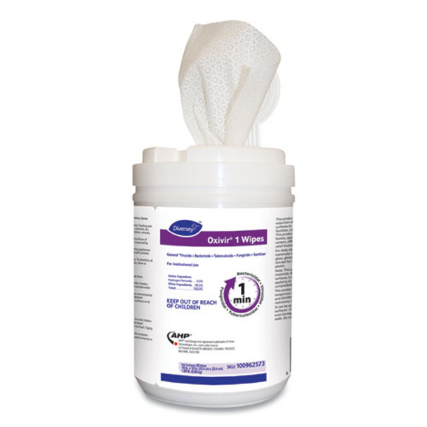 Oxivir 1 Wipes, Characteristic Scent, 10" X 10", 60 Wipes, 12/carton