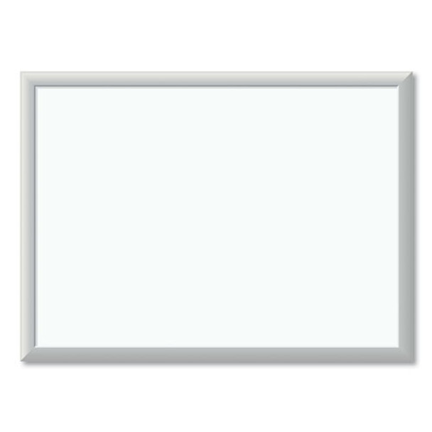 Melamine Dry Erase Board, 24 X 18, White Surface, Silver Frame