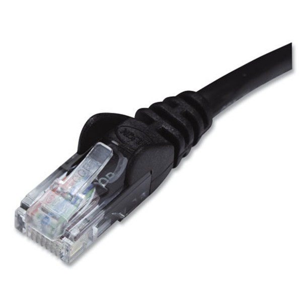 Cat6 Utp Computer Patch Cable, Rj45 Connectors, 5 Ft, Black